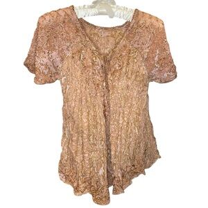 Y2K Boho Embroidered Top